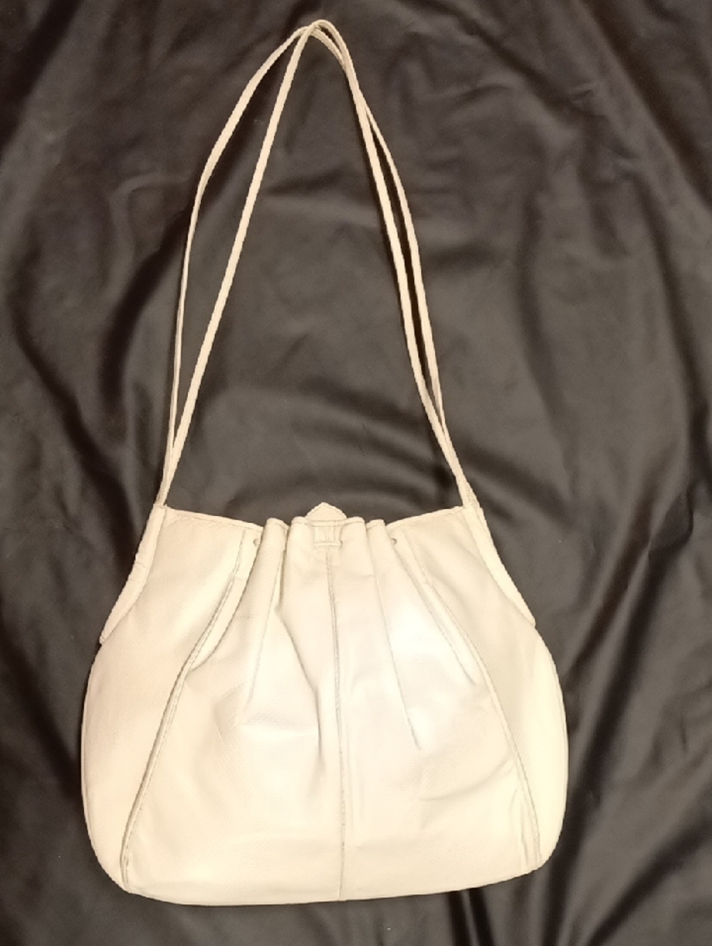 Judith Leiber Vintage White Leather Shoulder Bag